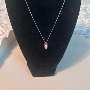 Elegant Football Necklace
